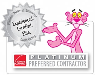 Owens Corning Platinum Preferred Contractor